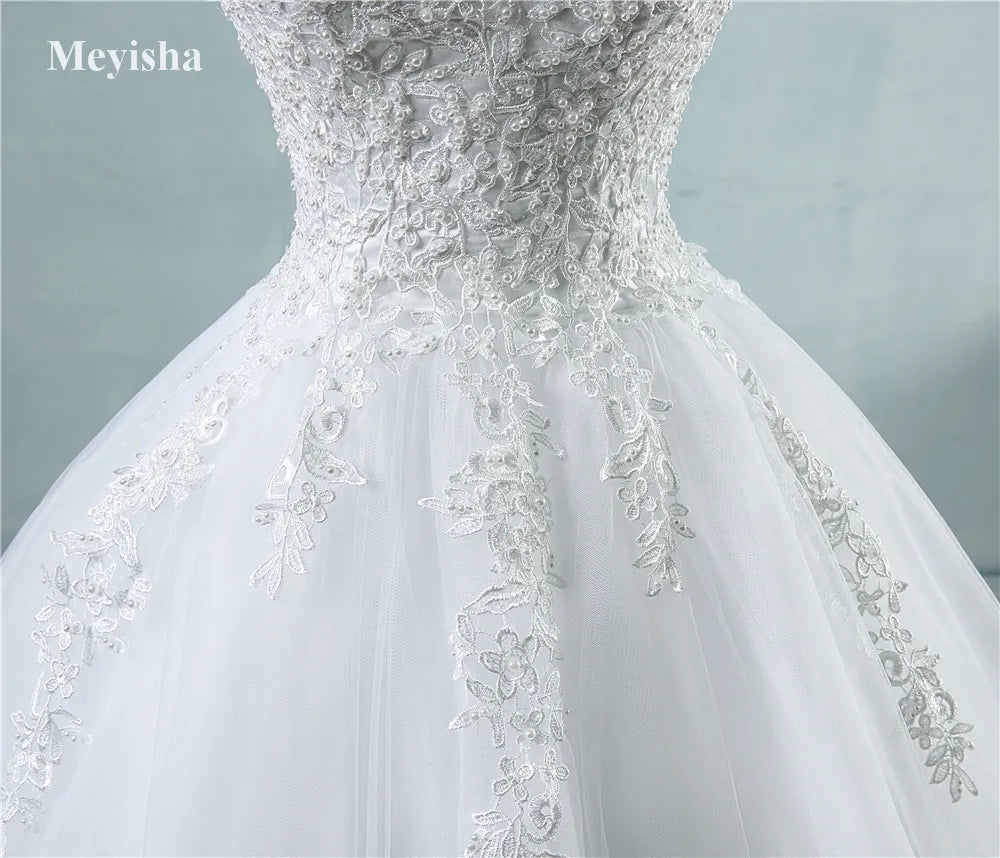 Tulle Bridal Dress With Sweetheart Neckline