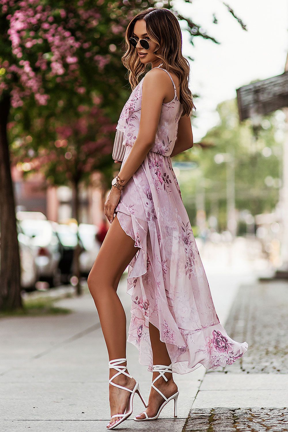 Chiffon Daydress With Floral Print